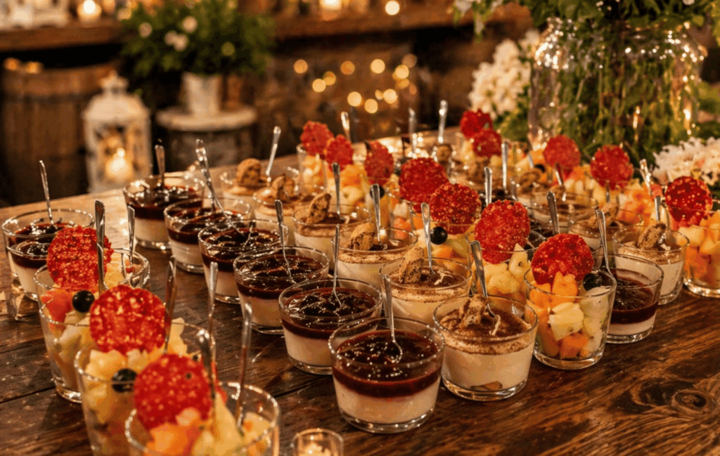 Sharing dinner kerst catering van CaterEvents met feestelijke gerechten en luxe presentatie.
