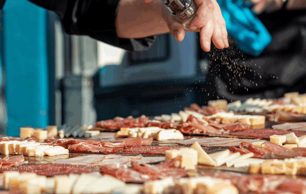 Italiaans sharing dinner Toscane met luxe catering gerechten voor bruiloft en bedrijfsfeest